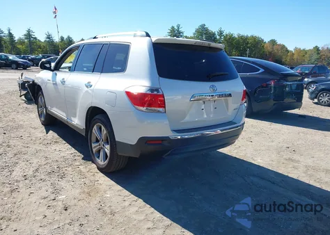 2013 Toyota Highlander Limited V6 z USA, uszkodzony, nr VIN 5TDDK3EH3DS250430